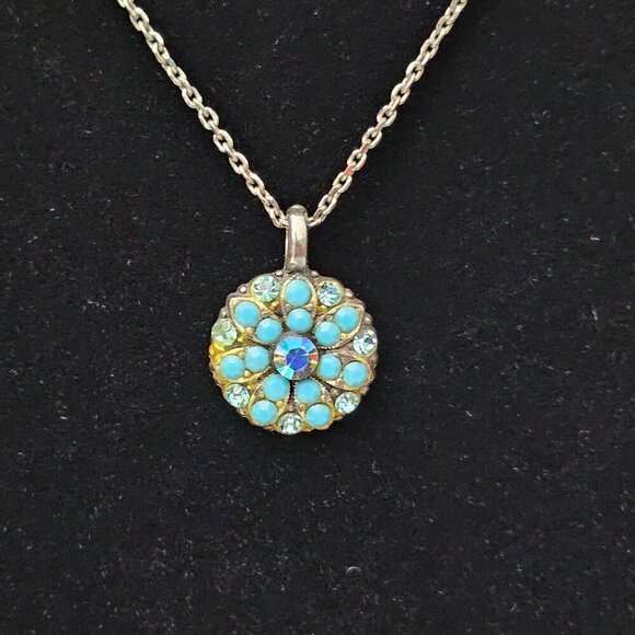 Mariana Guardian Angel Rhodium Pendant Swarovski Crystal Necklace - Picture 2 of 8